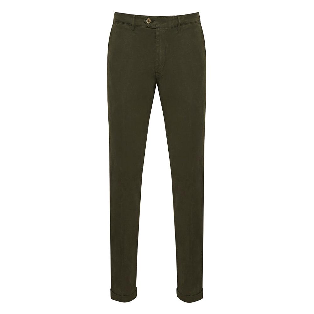 Military Green Chino Trousers-BCorner
