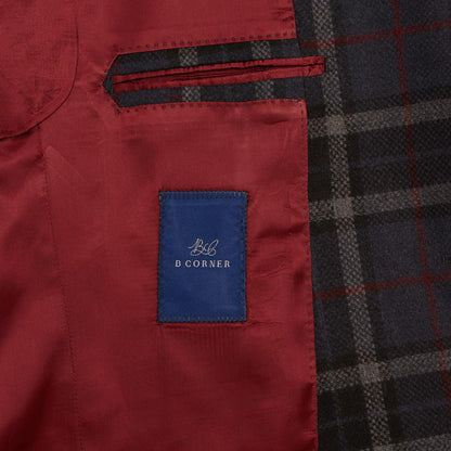 Tartan Grey-Red Jacket-BCorner